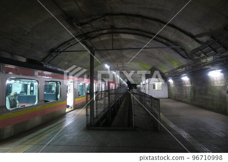 JR Doai station on Joetsu Line in Gunma, Japan. March 24, 2022 JR Doai station on Joetsu Line in Gunma, Japan. March 24, 2022 96710998