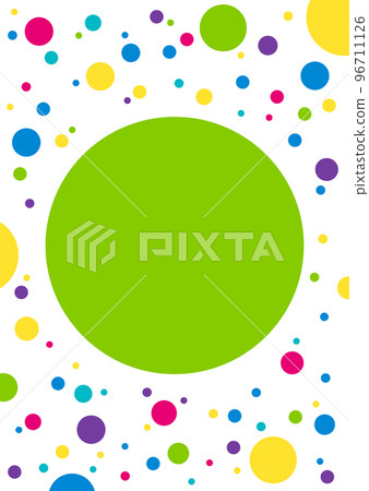 Polka dot geometric dot pattern background material 96711126