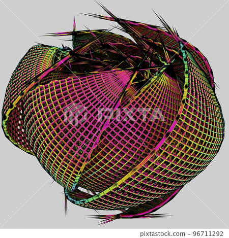 Colorful lacy mesh roses on a black background. Floral background, card. 3d illustration. 3d rendering. Colorful lacy mesh roses on a black background. Floral background, card. 3d illustration. 3d rendering. 96711292