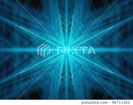 Bright blue star, 3d-rendering. Abstract Background.Stock illustration. Bright blue star, 3d-rendering. Abstract Background.Stock illustration. 96711362