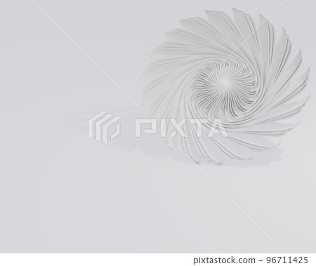 White gerbera flower isolated on white background. Trendy fashion style. Minimal design art. 3d illustration. 96711425