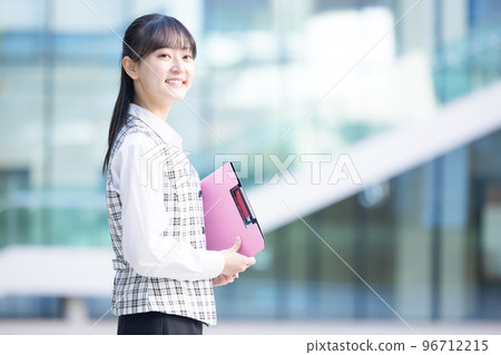 Portrait of a woman wearing a medical clerk's uniform Photography cooperation "LINK FOREST" 96712215