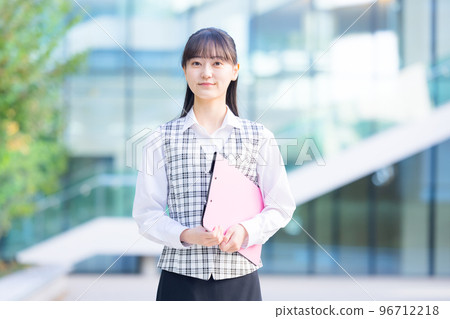 Portrait of a woman wearing a medical clerk's uniform Photography cooperation "LINK FOREST" 96712218