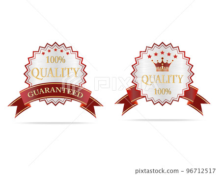 Luxury gold and silver quality shields label 96712517