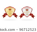 Luxury gold and silver quality shields label 96712523