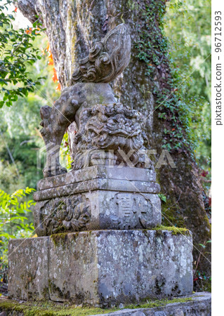 島根縣安來市廣瀨町笹福神社 Komainu Ishihara 96712593