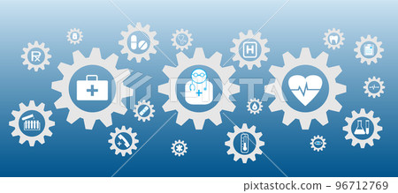 healthcare information systems icons concept 96712769