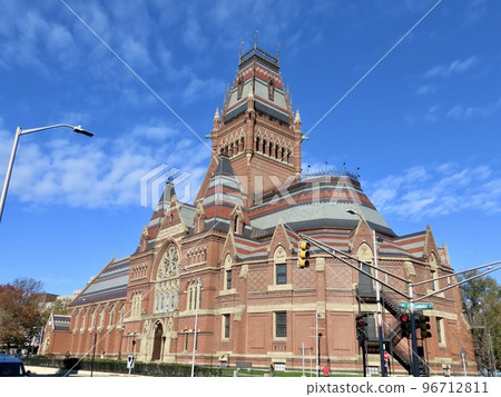 USA, Boston, Harvard University, Saunders Theater, full view 96712811