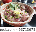 Japanese seafood rice bowl 96713973