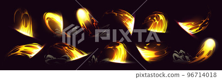 Set of sword attack, slash and cut effect Set of sword attack, slash and cut effect 96714018