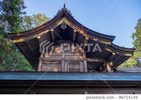 Inaba Province Ichinomiya Ube Shrine Main Hall Miyashita, Kokufucho, Tottori City, Tottori Prefecture 96714139