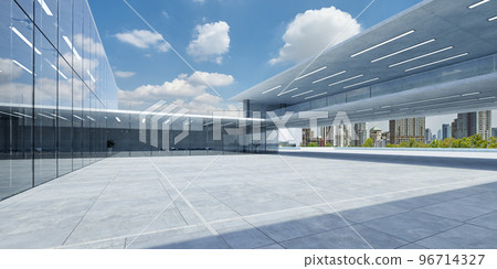 Modern glass wall commercial buildings exterior 96714327