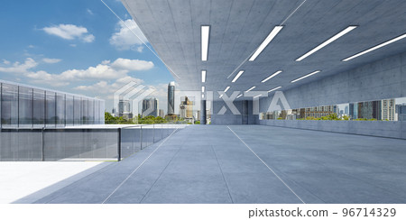 Modern glass wall commercial buildings exterior 96714329