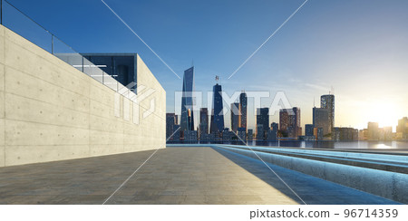 Modern building and beautiful cityscape background Modern building and beautiful cityscape background 96714359