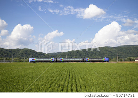 在石北本線運行的氣波 283 系列 在石北本線運行的氣波 283 系列 96714751