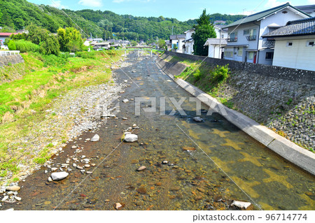 Mitiridani Bridge / Looking upstream from the Kakuma River (Saku City, Nagano Prefecture) [August 2022] 96714774