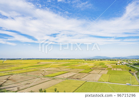 九月的新潟越後平原 九月的新潟越後平原 96715296