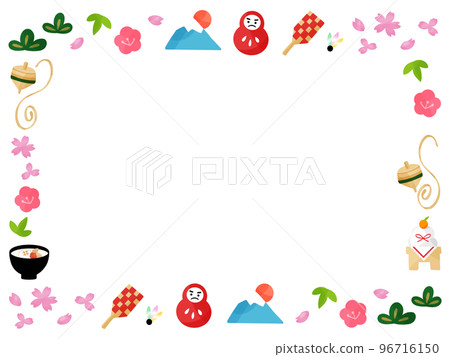 新年賀卡新年框架材料 新年賀卡新年框架材料 96716150