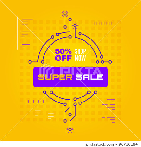 Promotional sale banner template design Promotional sale banner template design 96716184
