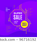 Promotional sale banner template design 96716192