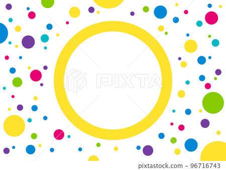 Polka dot geometric dot pattern background material 96716743