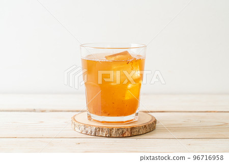 Delicious sweet drink tamarind juice and ice cube Delicious sweet drink tamarind juice and ice cube 96716958