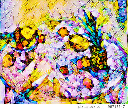 Pineapple illustration Pineapple illustration 96717547