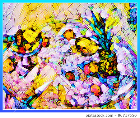 Pineapple illustration Pineapple illustration 96717550