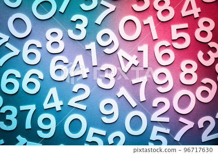 Mathematics background made with solid numbers 96717630