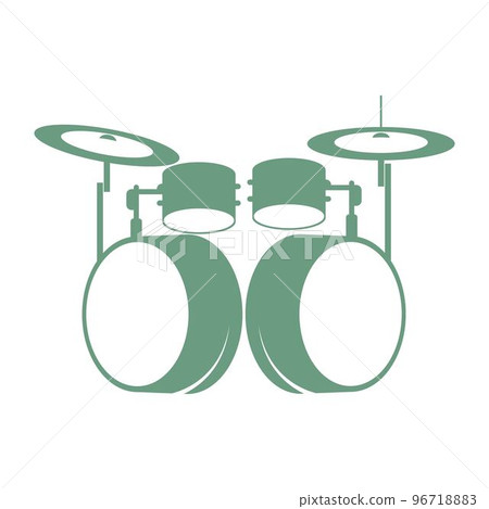 Drum flat design icon illustration Drum flat design icon illustration 96718883