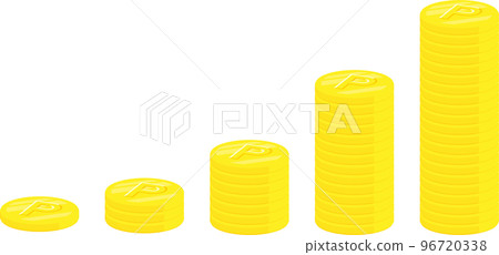 pile of coins material 96720338