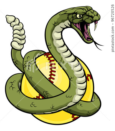 Cobra Snake Softball Animal Sports Team Mascot 96720526