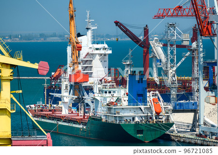 industrial seaport infrastructure, sea, container ship and cranes, commercial dock with container warehouse, maritime cargo transportation concept industrial seaport infrastructure, sea, container ship and cranes, commercial dock with container warehouse, maritime cargo transportation concept 96721085