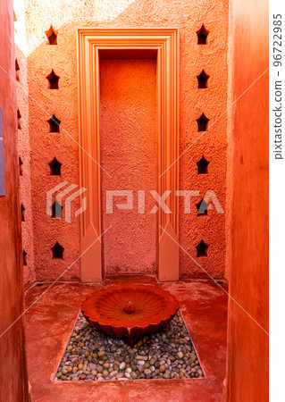 beautiful architecture in Morocco style with fountain 96722985
