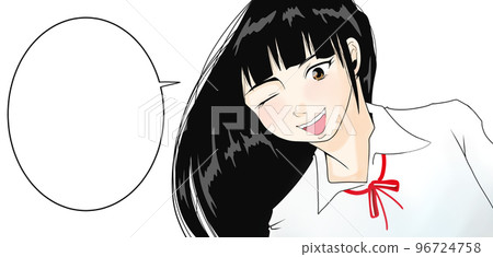 Full of energy illustration of a female student (4) Full of energy illustration of a female student (4) 96724758
