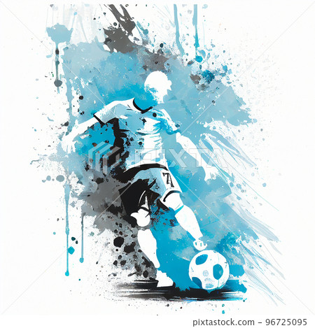 Argentina Soccer Ball Argentinian Flag Football Poster