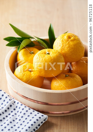 Yuzu in a bucket 96725118
