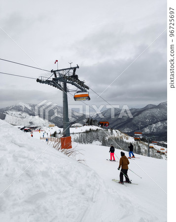 jasna ski resort view slovakia mountains jasna ski resort view slovakia mountains 96725697