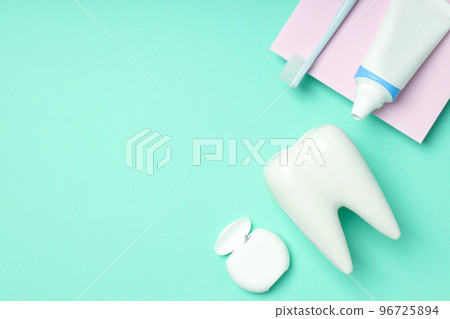 Concept of dental care, space for text Concept of dental care, space for text 96725894