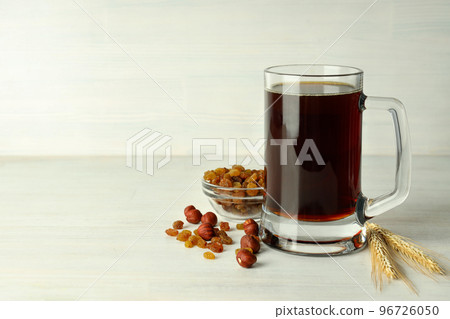 Concept of fresh drink, kvass, space for text Concept of fresh drink, kvass, space for text 96726050
