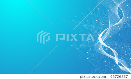 Digits abstract illustration with connected line and dots, wave flow. Digital neural networks. Network and connection background for your presentation. Graphic polygonal background. Digits abstract illustration with connected line and dots, wave flow. Digital neural networks. Network and connection background for your presentation. Graphic polygonal background. 96726887