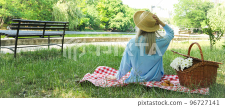 Concept of beautiful outdoor relax in summer time, picnic 96727141