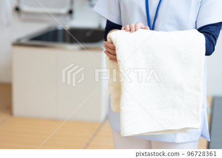 Health care workers in scrubs 96728361