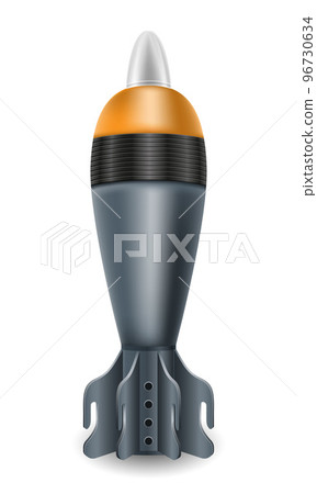 mortar military mine bomb vector illustration 96730634