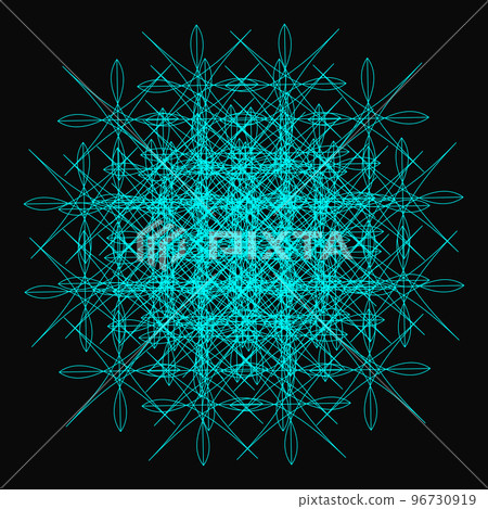 geometric pattern fractal sacred geometry colorful icon profile picture 96730919