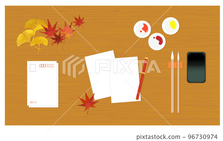 我要寫明信片的辦公桌背景 96730974