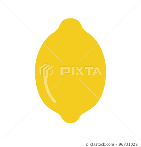Lemon fruit icon isolated on white background. 96731029