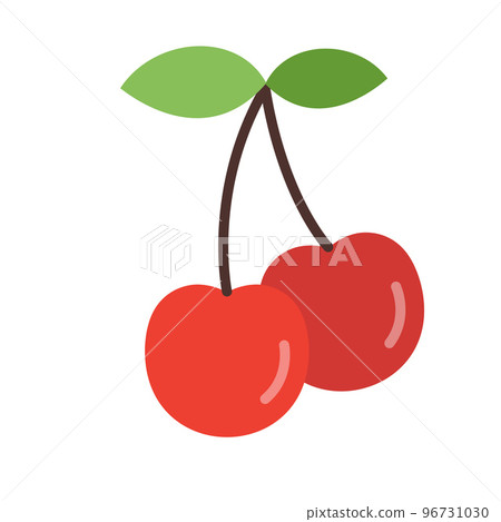 Cherry berry icon. Sweet cherry healthy food. Vector illustration 96731030