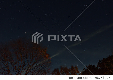 Sky full of stars and contrails 96731497