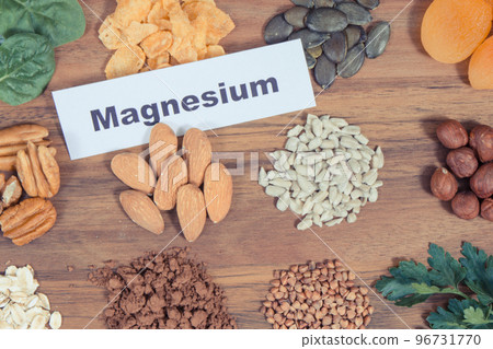 Healthy food containing magnesium, fiber and other vitamins or minerals Healthy food containing magnesium, fiber and other vitamins or minerals 96731770